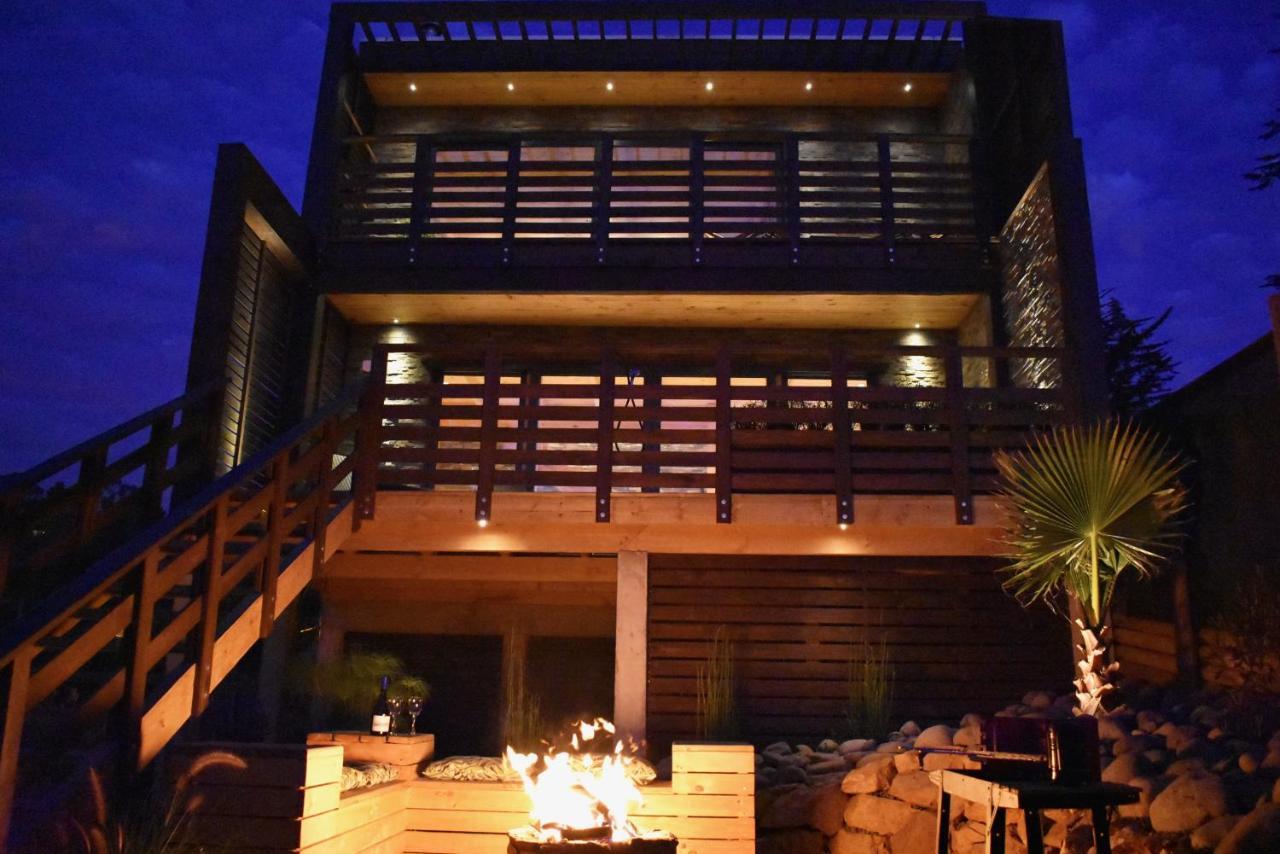---- Escapada De Lujo Para Dos ---- Casa Boutique Privada - Vistas Al Oceano - Parrilla Y Fogon En Quincho Privado - Insumos Desayuno - Tu Estadia Incluye Gratis 1 Sesion De Hidromasaje & Cromoterapia Bajo Las Estrellas En Jacuzzi Privado (Adults Onl Pichilemu Eksteriør billede